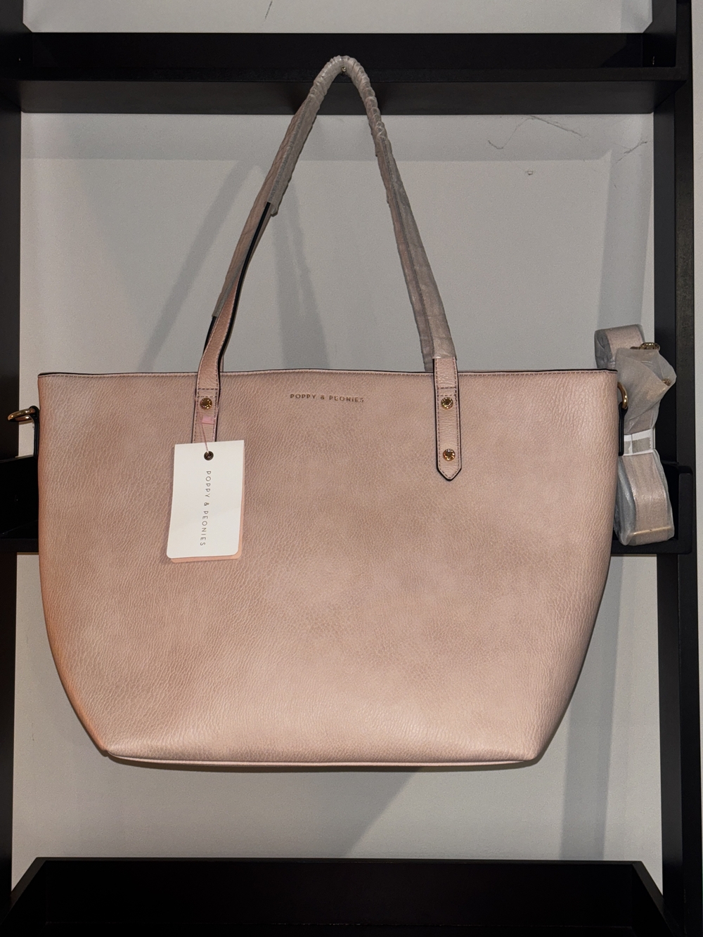 Brand New - Poppy & Peonies Blush Pink Go Getter Tote Bag